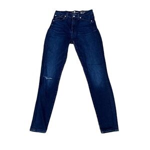 7 For All Mankind Distressed Gwenevere High Waist Ankle Jeans Size 26 Women's